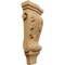 Ekena Millwork 4 3/4"W x 1 3/4"D x 10"H Small Acanthus Pilaster Wood Corbel, Cherry CORW05X02X10PACH - alternate 1